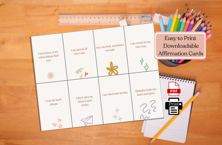 Confidence Affirmation Cards - The Resilient Kidz
