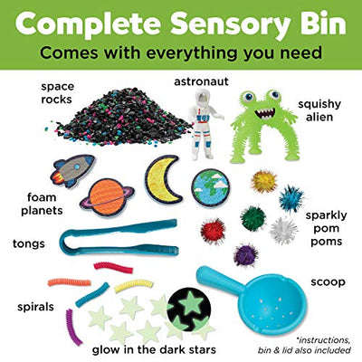 Sensory Bin: Outer Space - The Resilient Kidz 