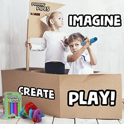 BunMo Pop Tubes Sensory Toys, Fine Motor Skills Easter Basket Stuffers Toddler Toys, Fidget Toys for Sensory Kids and Kids Learning Toys. - The Resilient Kidz 
