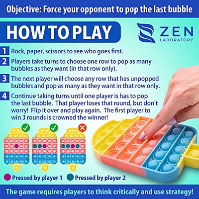 (50 Pcs) Fidget Poppers Popit Toy Pack Push Pop Bubble Popping Set It Mini Poppet Figit Package Figetget Spinners, Infinity Cube Stress Relief Balls w Sensory Toys for Autistic ADHD Kids Girls - The Resilient Kidz 