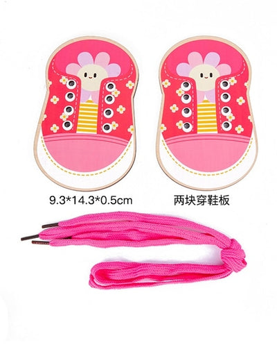Lacing Shoes Threading Button Board - The Resilient Kidz 