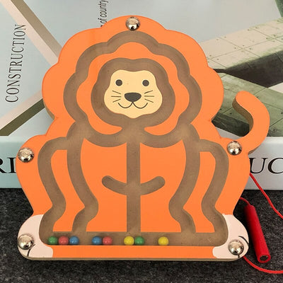 Wooden Magnetic Track Maze - The Resilient Kidz 