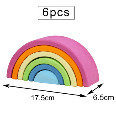 Large Rainbow Stacker Toy - The Resilient Kidz 