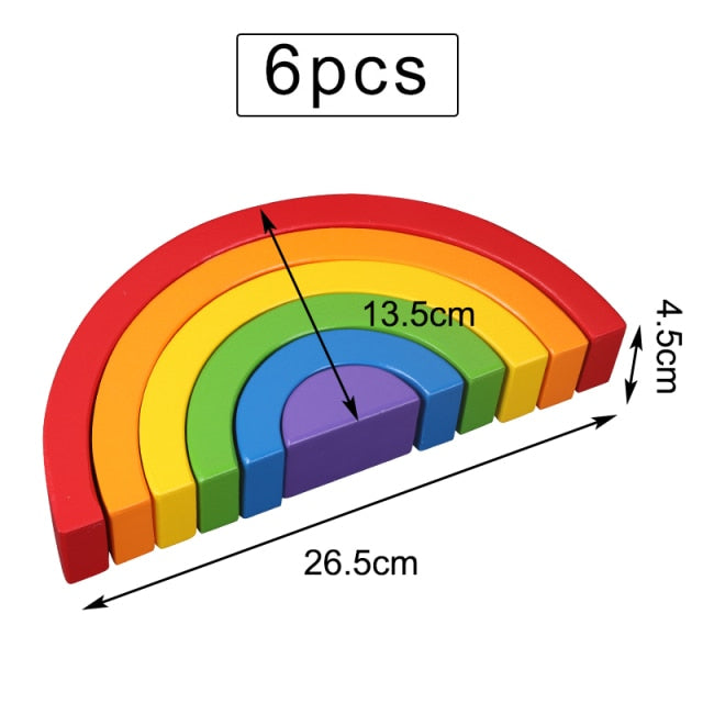 Large Rainbow Stacker Toy - The Resilient Kidz 
