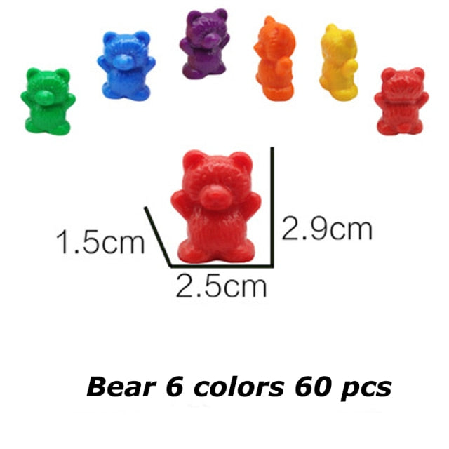 Rainbow Stack Cups Counting Toy - The Resilient Kidz 