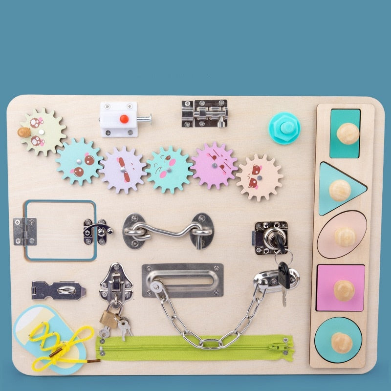 Wood Locks Latch Sensory Toy - The Resilient Kidz 