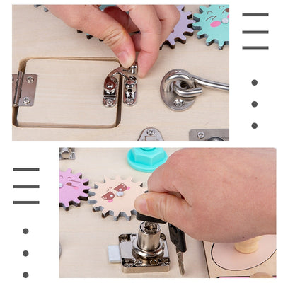 Wood Locks Latch Sensory Toy - The Resilient Kidz 