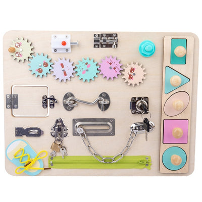 Wood Locks Latch Sensory Toy - The Resilient Kidz 