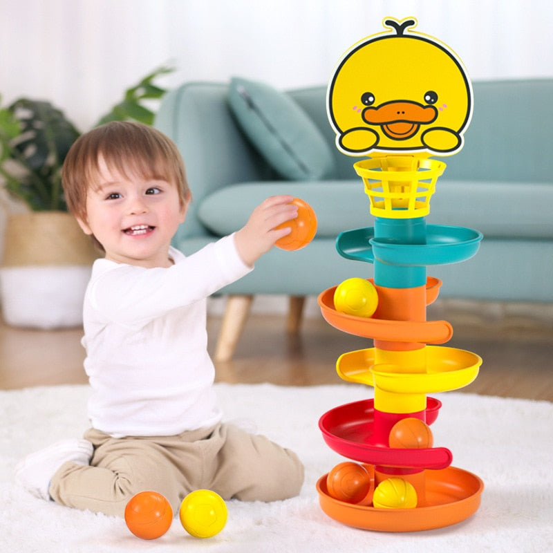 Rolling Ball Pile Tower Toy - The Resilient Kidz 