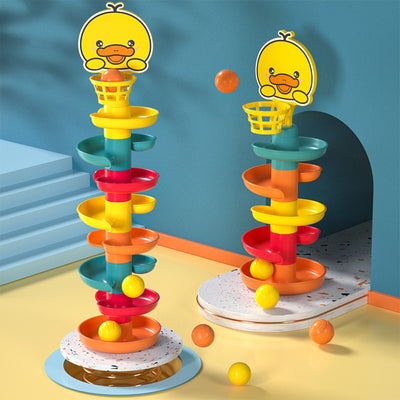 Rolling Ball Pile Tower Toy - The Resilient Kidz 
