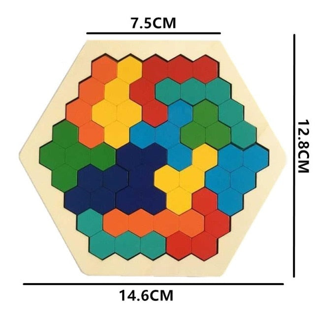 3D Tangram Math Jigsaw Puzzle - The Resilient Kidz 