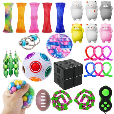 Rainbow Fidget Bubble Pops Sensory Toy - The Resilient Kidz 